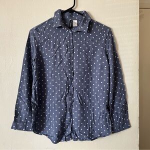 H&M Navy Polka Dot Shirt
